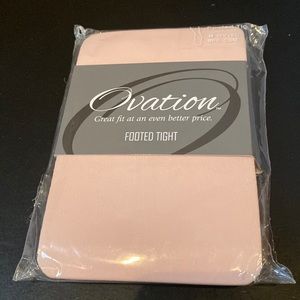 Ovation pink footed tights girls adults sz #OV15 BPK CSM